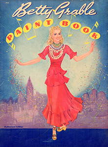 Betty Grable Paint Book by Doris Lane Butler