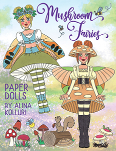 Mushroom Fairies Paper Dolls