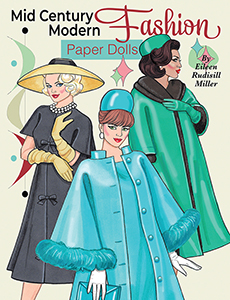 Mid Century Modern Fashion Paper Dolls by Eileen Rudisill Miller