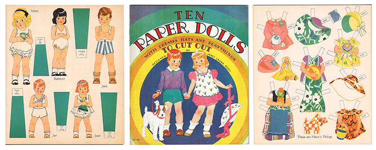 Ten Paper Dolls to Cut Out by Janet Laura Scott