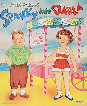 Little Rascals Spanky and Darla Paper Dolls