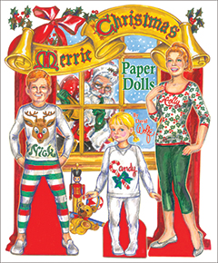 Merrie Christmas Paper Dolls by David Wolfe